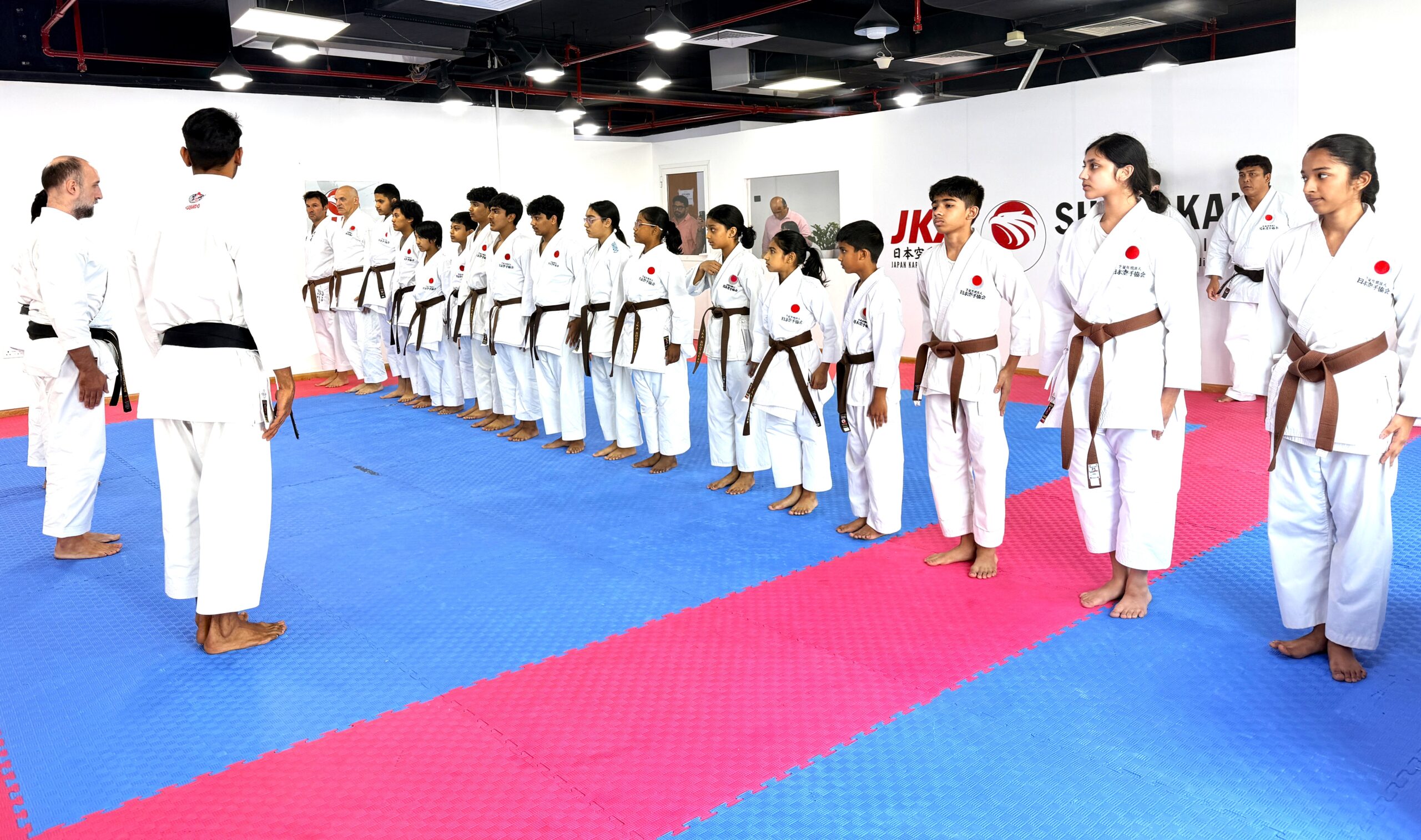 Shotokan Karate Club Dubai students during black belt examination 2026