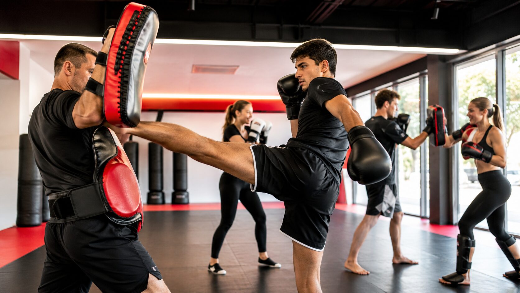 Kickboxing classes in Dubai for teens and adults at Shotokan Karate Club Dubai