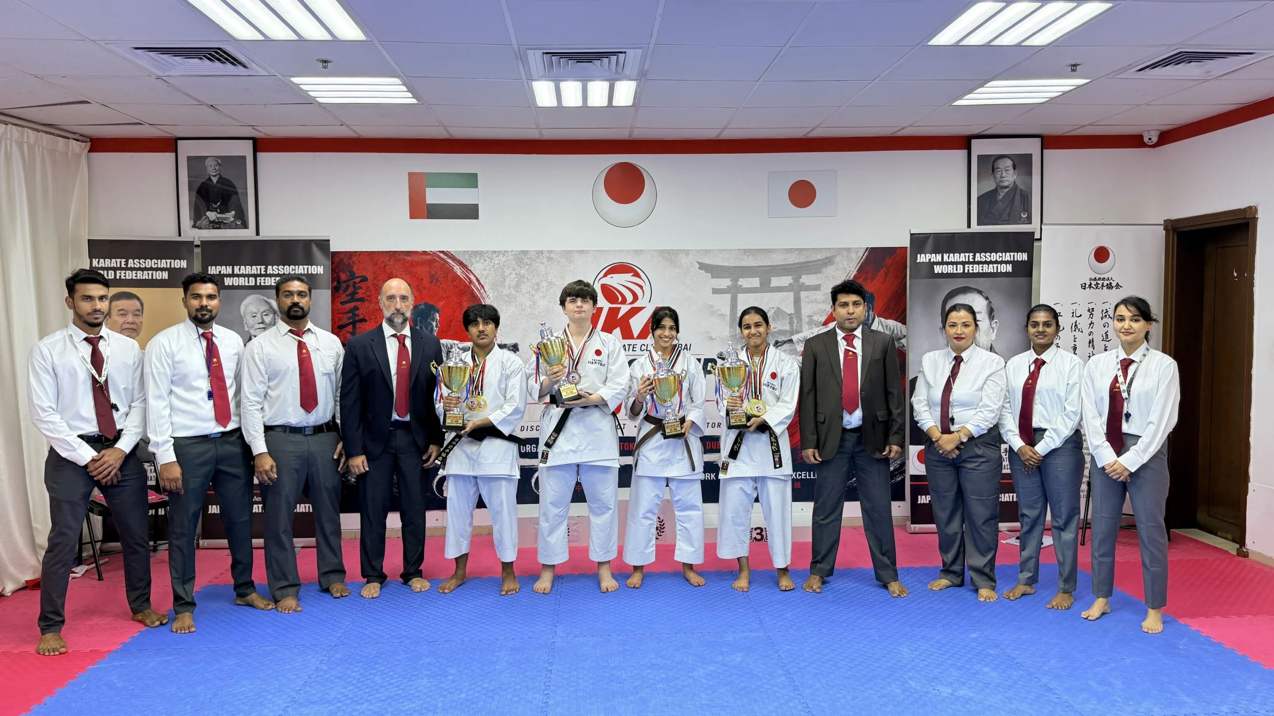Champion of Champions winners 2025–2026 at Shotokan Karate Club Dubai
