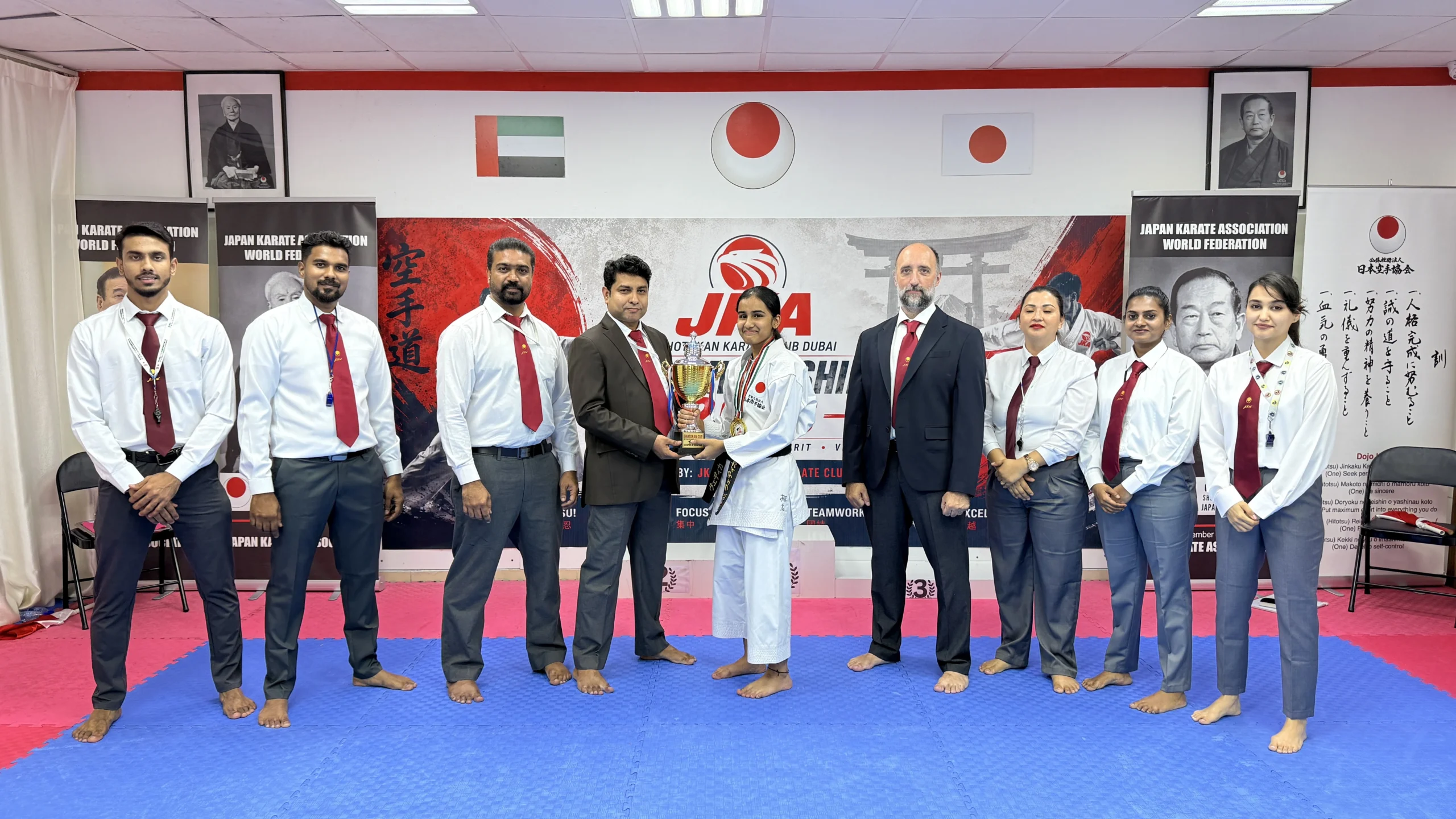 Vedika Champion of Champions at Shotokan Karate Club Dubai
